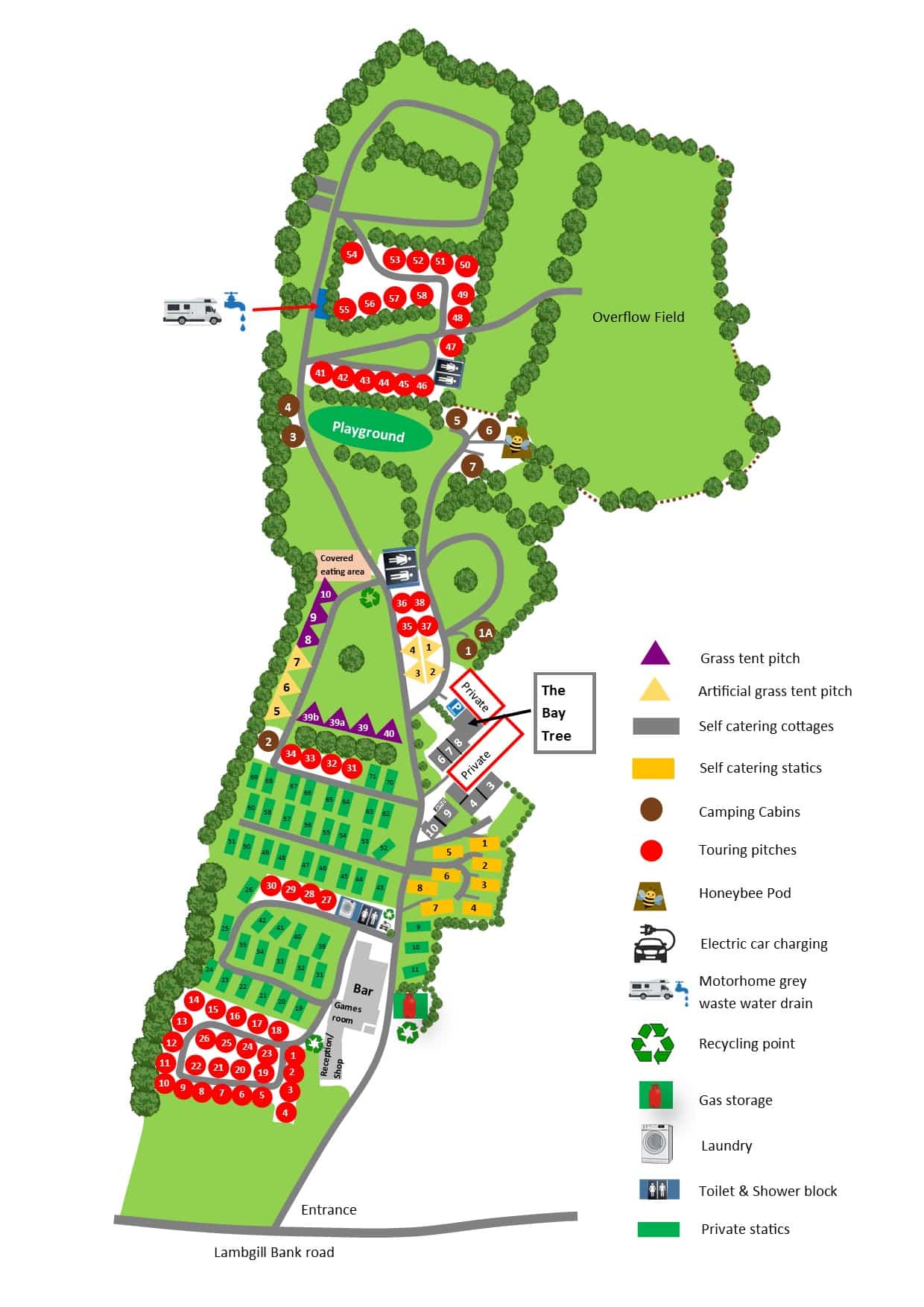 Park Site Plan - Ullswater Holiday Park