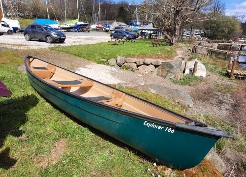 Explorer 166 3 person Canadian canoe for sale. Absolute bargain at £475. Collection only.